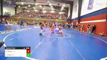 90 lbs Quarterfinal - Kynliegh Oliver, Brushy Wrestling Club vs Liam Crary, Bristow Youth Wrestling