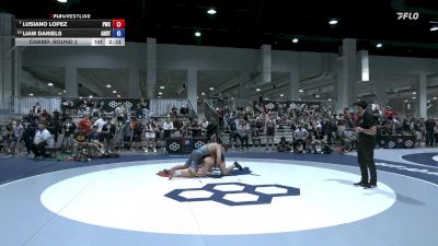 97 lbs Champ. Round 2 - Lusiano Lopez, Peninsula Wrestling Club vs Liam Daniels, ARRTC