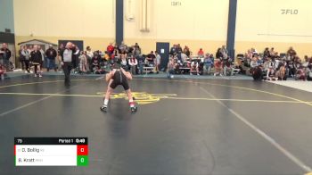 75 lbs Cons. Round 3 - Oliver Bollig, RT Elite vs Brody Kratt, Plainview Elgin Millville