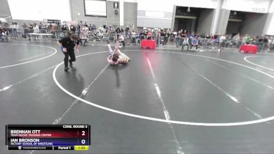 144 lbs Cons. Round 3 - Brennan Ott, Team Nazar Training Center vs Ian Bronson, Victory School Of Wrestling