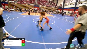 92 lbs Rr Rnd 3 - Owen Collier, Cushing Tigers vs Bobby Lima, Broken Arrow Wrestling Club