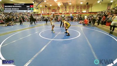 100 lbs Final - Maximus Blackwell, Broken Arrow Wrestling Club vs Michael Evans III, Tulsa Blue T Panthers