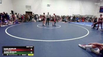 117-123 lbs Round 1 - Kade Wheeler, Dean Morgan vs Quinn Beadles, McCormick Jr. High