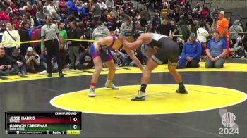 142 lbs Champ. Round 1 - Gannon Cardenas, Dark Horse vs Jesse Harris, Bidwell