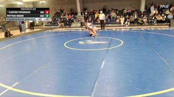 175 lbs Championship Bracket - Carter Peterson, Grand Island vs Peyton Meier, Kearney