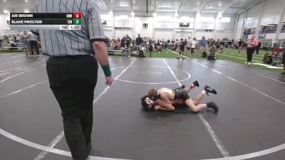 68 lbs Round 7 (10 Team) - Ari Brown, CrossRoads Wrestling vs Blake Proctor, Tri State Hammers
