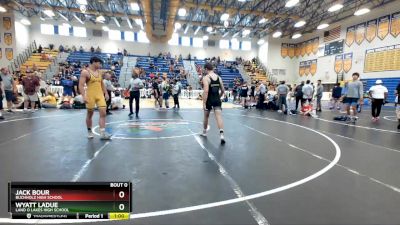 165 lbs Cons. Round 3 - Jack Bour, Buchholz High School vs Wyatt LaDue, Land O Lakes High School