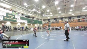 150 lbs Cons. Round 3 - Andrew Carachure, Rancho Buena Vista vs Caleb Styn, La Costa Canyon