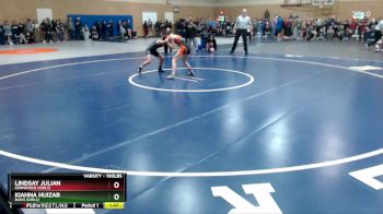 100lbs Champ. Round 2 - Lindsay Julian, Kennewick (Girls) vs Kiahna Huizar, Davis (Girls)