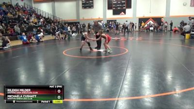 GB-3 lbs Round 1 - Michaela Cushatt, Newton Wrestling Club vs Rileigh Milder, Eastern Iowa Wrestling Club