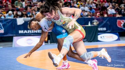 55 kg Round 3 - Jenna Burkert, Army (WCAP) vs Jacarra Winchester, Titan Mercury Wrestling Club