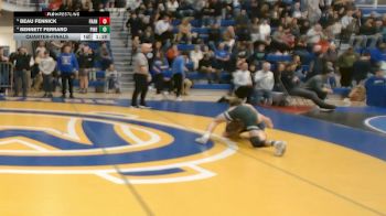 114 lbs Quarterfinal - Beau Fennick, Franklin Regional vs Bennett Ferraro, Pine-Richland
