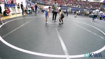 52 lbs Consi Of 16 #2 - Franciso Lopez, OKC Saints Wrestling vs Matias Chay, Harrah Little League Wrestling