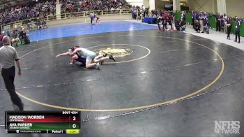 120 lbs Quarterfinal - Ava Parker, Spanish Springs vs Madison Worden, Centennial