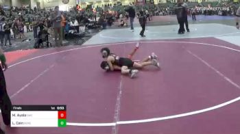 61 lbs Final - Manny Ayala, Stallion Wrestling Club vs Lincoln Cain, Salem Elite Mat Club