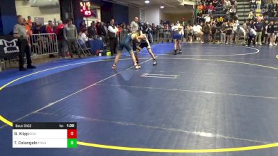 107 lbs Round Of 16 - Blake Klipp, Bishop McDevitt vs Titus Colangelo, Franklin Regional