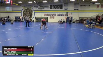 155 lbs Round 3 (8 Team) - Kaylee Jordan, Lisbon vs Elliana Casey, Xavier, Cedar Rapids