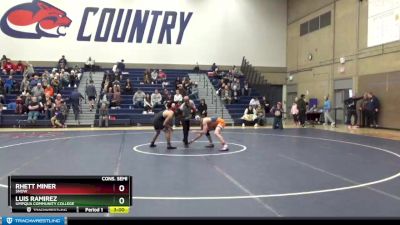 149 lbs Cons. Semi - Luis Ramirez, Umpqua Community College vs Rhett Miner, Snow