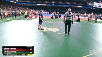 Girls-235 lbs Champ. Round 1 - Karina Witmer, Lamphere HS vs Grace Warnke, Yale HS