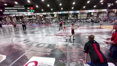 45 lbs 7th Place Match - Ezra Maddocks, Touch Of Gold vs Jaxon Garcia, Chadron Junior Wrestling Club