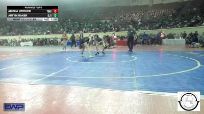 113 lbs Round Of 64 - Amelia Ketcher, Yukon Middle School Girls vs Autym Baker, El Reno