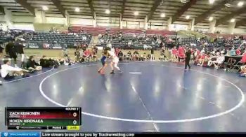 126 lbs Round 3 (8 Team) - Zach Keinonen, Oregon1 vs Hoken Hironaka, NEVADA2