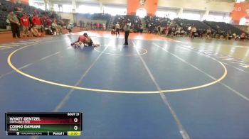 125 lbs Champ. Round 1 - Wyatt Gentzel, Cortland State vs Cosmo Damiani, Ithaca