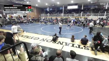 190 lbs Cons. Semi - Brock Gustaveson, Gonzaga Prep vs Drake Speelman, Coeur D`Alene High School