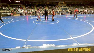 120 lbs Semifinal - Sidda Evans, Ogden's Outlaws Wrestling Club vs Millie Cook, Hoisington Jr Cardinals