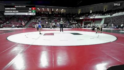 150 lbs Quarterfinals (8 Team) - Jaden Byers, DEER CREEK (ED) vs Preston Reyna, SAND SPRINGS