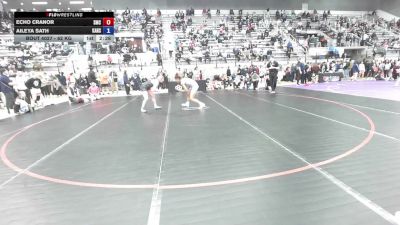 62 kg Champ. Rd Of 64 - Echo Cranor, Spartan Mat Club vs Aileya Sath, Kansas