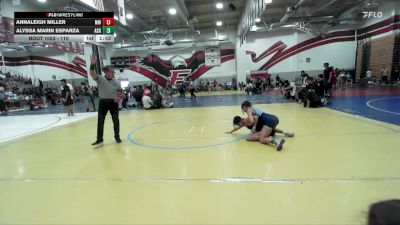 110 lbs Round 1 - Alyssa Marin Esparza, University High School vs Annaleigh Miller, Menifee WC