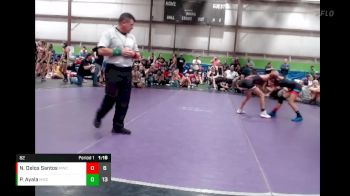 82 lbs Semis & 1st Wrestleback (8 Team) - Naiya Delos Santos, Mayhem WC Black vs Penelope Ayala, Midwest Mat Catz