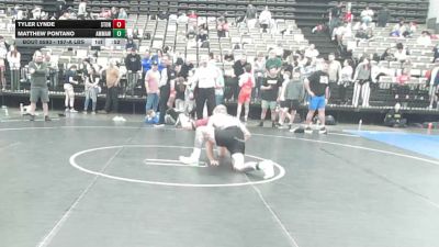 197-A lbs 3rd Place - Tyler Lynde, Stonybrook vs Matthew Pontano, AMERICAN MMA AND WRESTLING