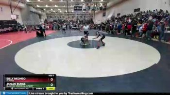 106 Boys Champ. Round 1 - Jaylen Burge, Black Fox Wrestling Academy vs Billy Nkombo, Skyview