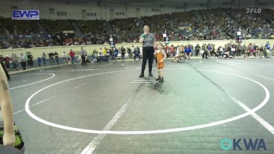 40 lbs Round Of 16 - Brady Wood, Oklahoma Wrestling Academy vs Gavin Wigington, Watonga Blaine County Grapplers