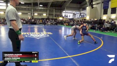 141 lbs Prelim - Daijhawn Hudson, New England College vs Joseph Parsons, Springfield College