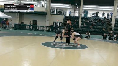 160 lbs Cons. Round 2 - Claire Bennett, Manchester vs Taylor Cutler, Adrian College