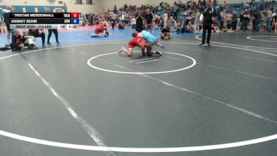 113 lbs Champ. Round 2 - Tristan Mendenhall, Team Real Life Wrestling vs Johnny Behm, East Idaho Elite Wrestling Club