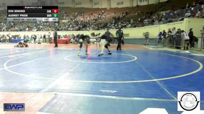 123 lbs Consi Of 16 #1 - Zoe Jenkins, Carl Albert vs Audrey Pride, Sand Springs Jr High