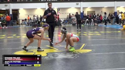 109 lbs Cons. Round 2 - Dyanne Pelaez, New Jersey City University vs Kaitlyn Potter, Elmira