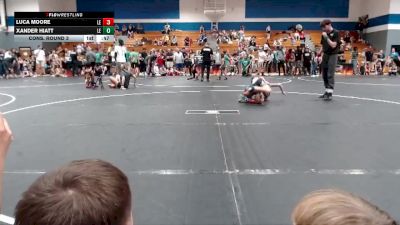 70 lbs Cons. Round 3 - Xander Hiatt, Mid-South Wrestling Academy vs Luca Moore, Legacy Elite Wrestling Club