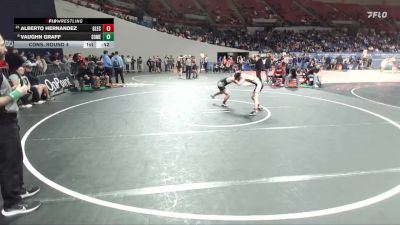 6A Boys 106 lbs Cons. Round 4 - Vaughn Graff, South Medford Boys vs Alberto Hernandez, Glencoe Boys