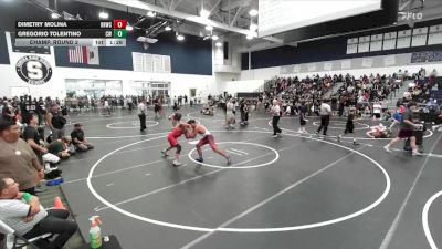 165 lbs Champ. Round 2 - Gregorio Tolentino, ChurchBoyz WC vs Dimetry Molina, Rough House Wrestling Club