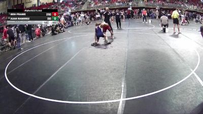 117 lbs Champ. Round 2 - Ben Frame, Sutherland Youth Wrestling Club vs Juan Ramirez, Scottsbluff Wrestling Club