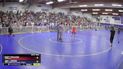 144 lbs Champ. Round 1 - Matt Trulson, Corvallis vs Eric Larwin, Bend Senior High School Wrestl