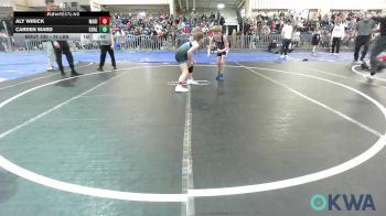 76 lbs Rr Rnd 2 - Aly Wirick, Madill Takedown vs Carden Ward, Coalgate Wildcat Wrestling Club