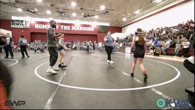 80 lbs Rr Rnd 2 - Lucy Chill, Perry Wrestling Academy vs Alaina Petro, Cowboy Wrestling Club
