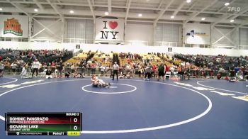 112 lbs Round 2 - Dominic Pangrazio, Mongoose Elite Wrestling vs Giovanni Lake, Club Not Listed