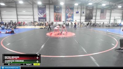 92 lbs Rd# 9- 2:15pm Saturday Final Pool - Harrison Osborne, PA Blue vs Retro Benson, No Escape W.A.